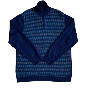 KUNA 100% Baby Alpaca 1/4 Zip Sweater Size XL